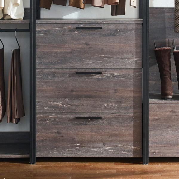 English Elm Monica Walk-In Closet System: Eco-Friendly, Modular Design With Extra-Deep Storage For Your Space! B040S00058