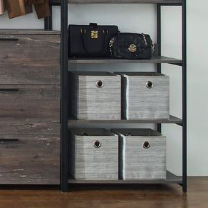 English Elm Monica Rustic Walk-In Closet System - Modular, Durable & Eco-Friendly Solution For Organized Spaces B040S00062