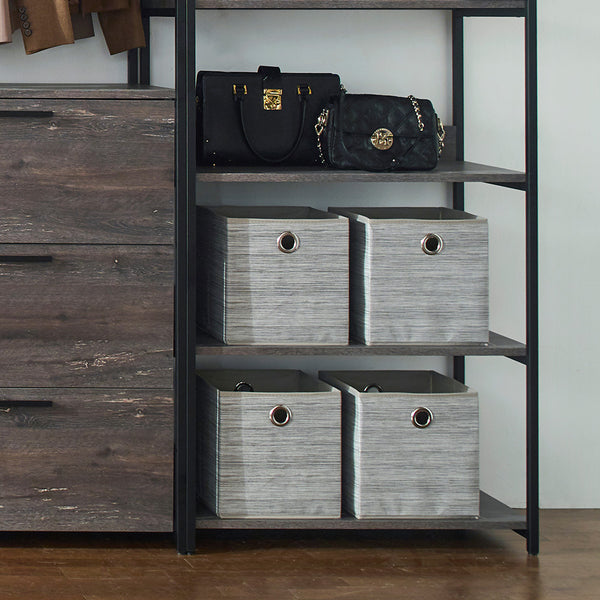 English Elm Monica Rustic Walk-In Closet System - Modular, Durable & Eco-Friendly Solution For Organized Spaces B040S00062