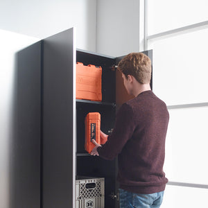 English Elm Nova 3-Piece Metallic Grey Garage Cabinet Set - Space-Saving, Durable, And Eco-Friendly Storage Solution B040S00067