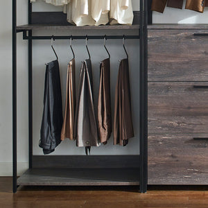 English Elm Monica Walk-In Closet System: Eco-Friendly, Modular Design With Extra-Deep Storage For Your Space! B040S00058