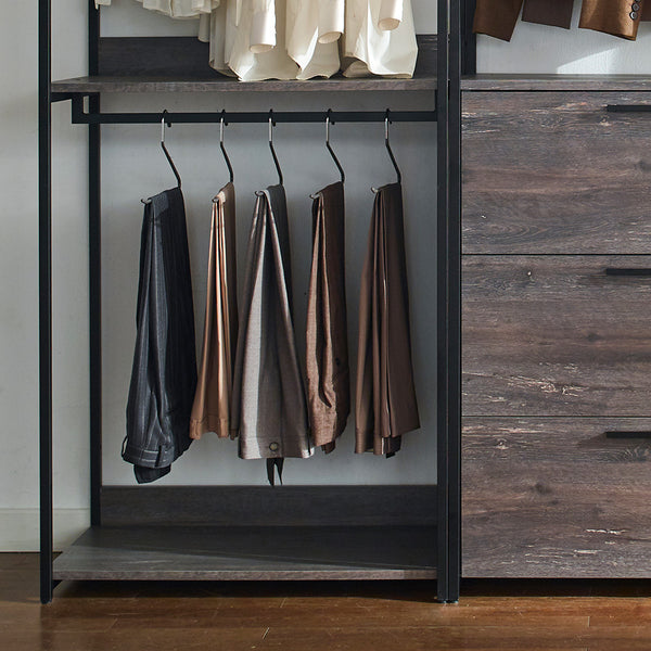 English Elm Monica Walk-In Closet System: Eco-Friendly, Modular Design With Extra-Deep Storage For Your Space! B040S00058