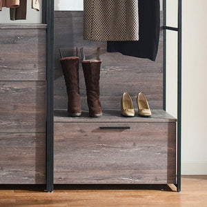 English Elm Monica Walk-In Closet System: Eco-Friendly, Modular Design With Extra-Deep Storage For Your Space! B040S00058