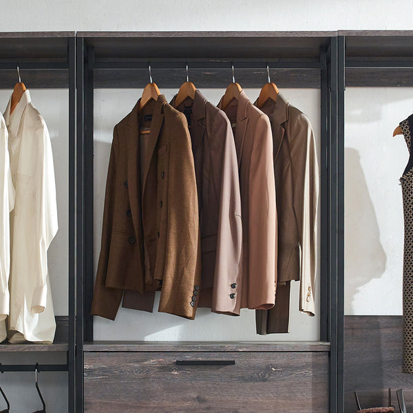 English Elm Monica Walk-In Closet System: Eco-Friendly, Modular Design With Extra-Deep Storage For Your Space! B040S00058