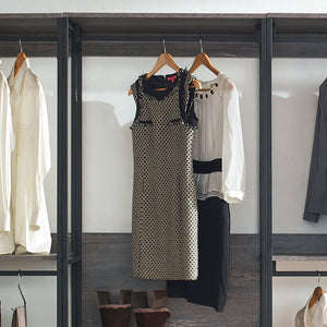 English Elm Monica Rustic Walk-In Closet System - Modular, Eco-Friendly, Durable Design For Organized Spaces B040S00059