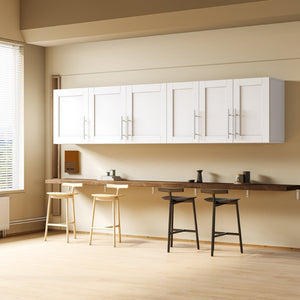 English Elm Stackable Wall-Mounted Storage Cabinet - Versatile 15.75"D X 35.43"W X 19.69"H For Any Room! W33167278-GIGA