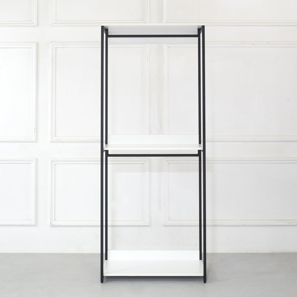 English Elm Fiona 32" Wood & Metal Walk-in Closet — Deep Modular Storage, Water/Heat & Scratch Resistant, E0 B040S00043