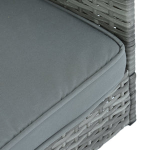 English Elm Dog Dark Grey PE Wicker Pet Bed with Canopy - Durable Metal Frame, 2" Plush Polyester Cushion, Outdoor Patio-Friendly W1703P188889