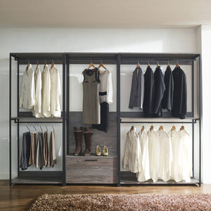 English Elm Monica Rustic Walk-In Closet System - Modular, Eco-Friendly, Durable Design For Organized Spaces B040S00059