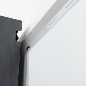 English Elm Nova Wall-Mounted Garage Cabinet In Metallic Gray - Stylish, Eco-Friendly Storage For Tools & Gear B040103023