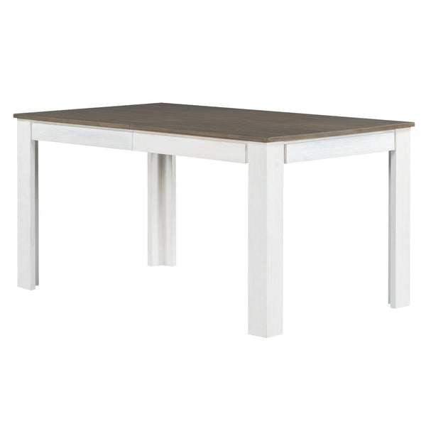 English Elm Trexm Farmhouse Acacia Wood Extendable Dining Set with Storage Drawers Seats 8 WF302052AAK