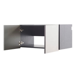 English Elm Nova Wall-Mounted Garage Cabinet In Metallic Gray - Stylish, Eco-Friendly Storage For Tools & Gear B040103023