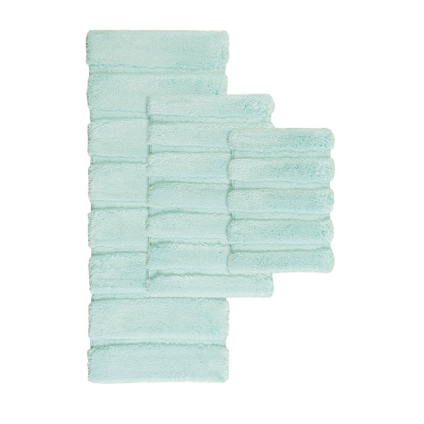 English Elm Rug Madison Park Tufted Pearl Channel 24x58 Seafoam — Soft 1500gsm Polyester, OEKO-TEX, Washable Elegance B03598717