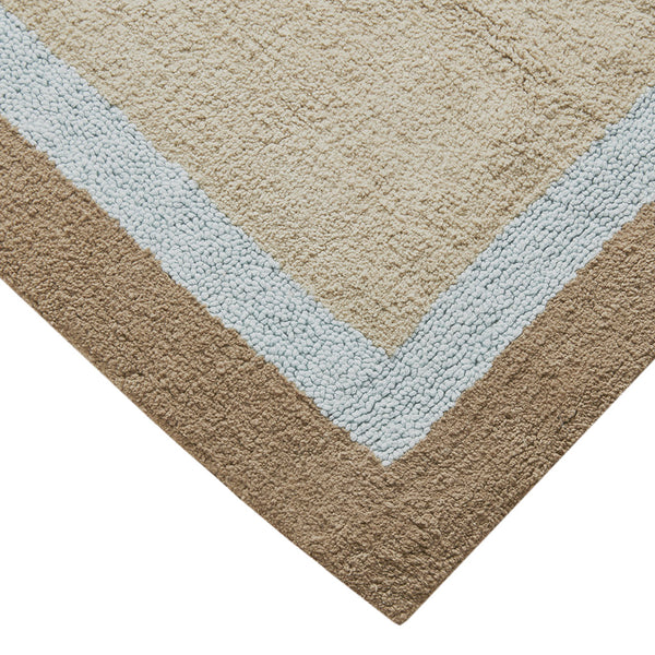 English Elm Cotton Madison Park Amherst Tufted Bath Rug 24x60, 100% Soft Cotton, Machine Washable, Skid-Resistant Border B03598708