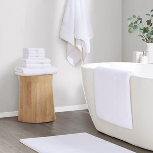 English Elm Bath Runner Rug High Pile Tufted Polyester Quick Dry Spa Feel for Large Bathrooms B03599282