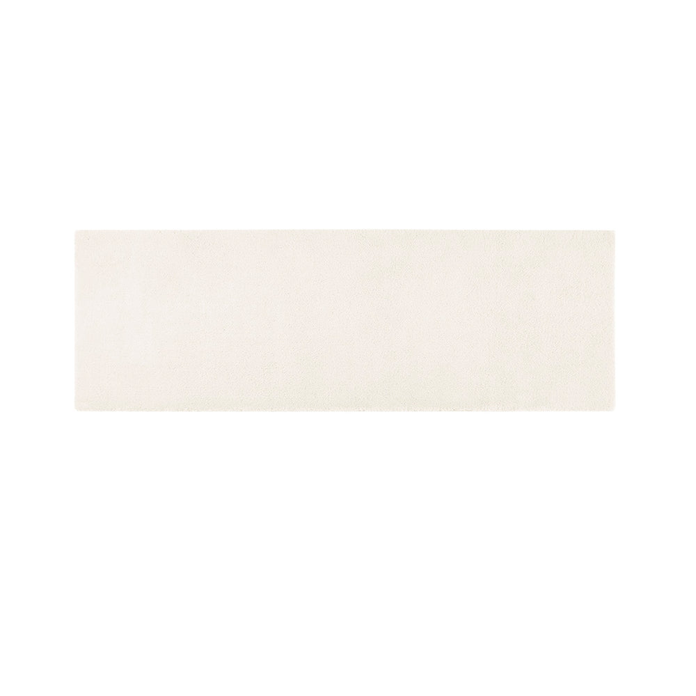 English Elm Bath Rug Madison Park Signature Marshmallow 24x72" - Plush High-Pile Microfiber, Quick-Dry, OEKO-TEX B035129320