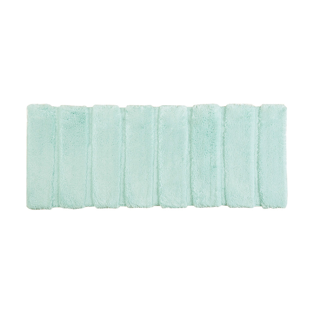 English Elm Rug Madison Park Tufted Pearl Channel 24x58 Seafoam — Soft 1500gsm Polyester, OEKO-TEX, Washable Elegance B03598717