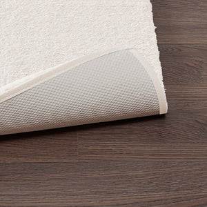 English Elm Bath Rug Madison Park Signature Marshmallow 24x72" - Plush High-Pile Microfiber, Quick-Dry, OEKO-TEX B035129320
