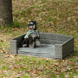 English Elm Dog Bed, Pet Bed, Pet Enclosures, Pet Outdoor Furniture, Pet Patio Furniture, Seasonal Pe Wicker Pet Furniture, Dog Bed With Cushion