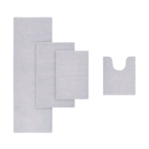 English Elm Bath Rug Madison Park Signature Marshmallow 24x72" Plush High-Pile Quick-Dry Microfiber, OEKO-TEX Certified Non-Slip Luxury Spa Mat B03599288
