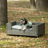 English Elm Dog Bed, Pet Bed, Pet Enclosures, Pet Outdoor Furniture, Pet Patio Furniture, Seasonal Pe Wicker Pet Furniture, Dog Bed With Cushion