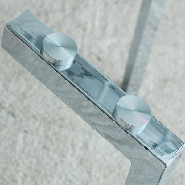 English Elm Glass Modern Minimalist Dining Table for 4-6 with 0.31" Tempered Top & Metal Legs, 51"x31" Stylish W1151S01719