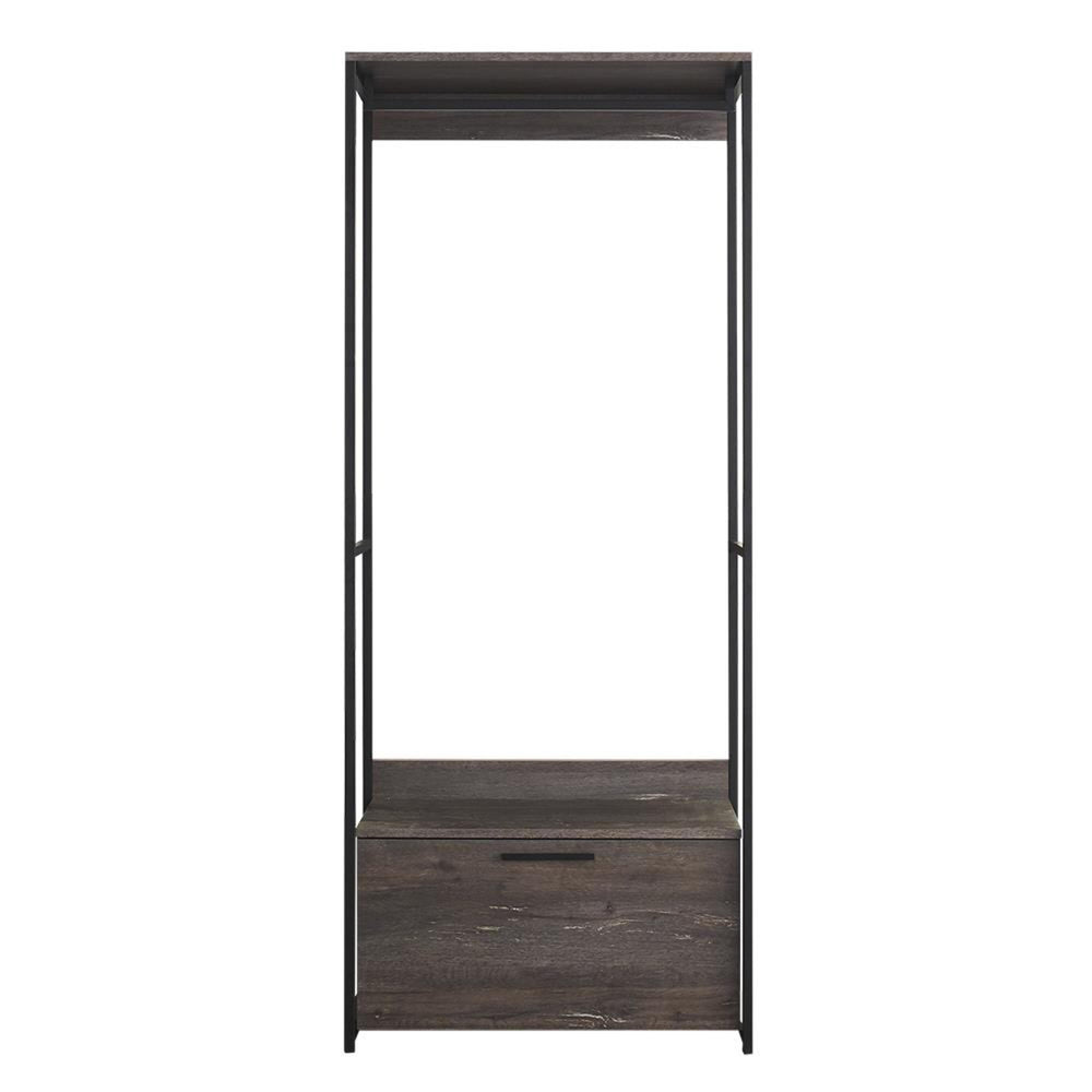 English Elm Monica Rustic Walk-In Closet System – Durable, Eco-Friendly, Modular Design For Ultimate Organization B040S00063