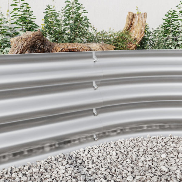 English Elm Raised Metal Garden Bed - Durable Oval Planter For Vegetables, Herbs, & Flowers - Easy Assembly & Stylish W840102510-GIGA