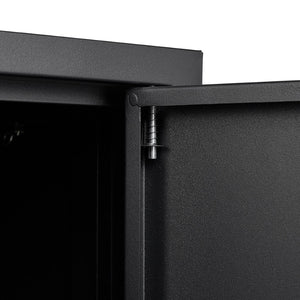English Elm Metal Locking Steel Locker Cabinet Powder Coated Folding Design for Garage or Office W124747827
