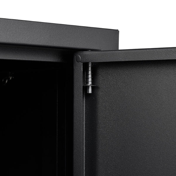 English Elm Metal Locking Steel Locker Cabinet Powder Coated Folding Design for Garage or Office W124747827