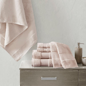 English Elm Cotton Madison Park Turkish 6-Piece Bath Towel Set – Oversized 600gsm Plush, Oeko-Tex Certified Luxury B03599347