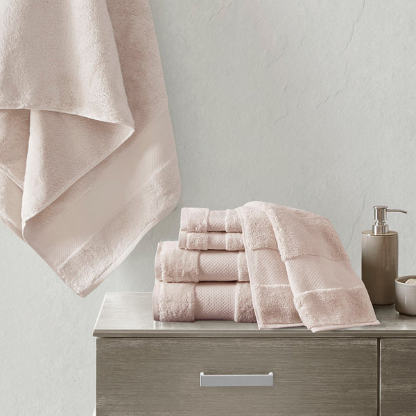 English Elm Cotton Madison Park Turkish 6-Piece Bath Towel Set – Oversized 600gsm Plush, Oeko-Tex Certified Luxury B03599347