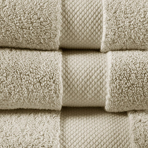 English Elm 1000gsm Madison Park Signature Splendor 6-Piece 100% Cotton Towel Set – Ultra Plush, Absorbent, Spa Quality Natural 15.25 L x 11 W x 11.25 H B03599345