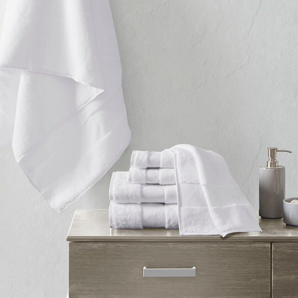 English Elm Cotton Madison Park Turkish 6-Piece Bath Towel Set - 600gsm Oversized Plush Oeko-Tex Luxury Towels B03599327
