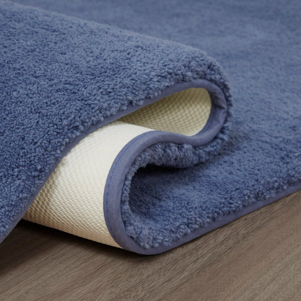English Elm Bath Rug High Pile Tufted Polyester Mat with Quick Dry Non-skid Backing Oeko-tex B03599307