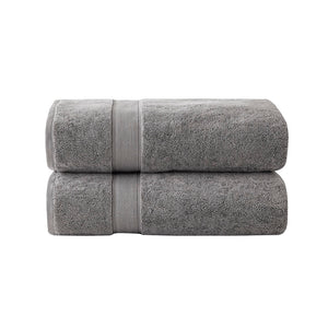 English Elm 100% Cotton Madison Park Signature 800GSM 2PC Bath Sheet Set - 34x68 Soft, Absorbent, Antimicrobial SILVADUR™ Protection B03599339