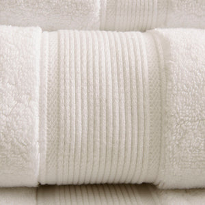 English Elm 100% Cotton 8PC Antimicrobial Towel Set — Madison Park Signature 800GSM Luxury, Ultra Absorbent, OEKO-TEX Cream 14.17 L x 10.63 W x 8.27 H B03599310