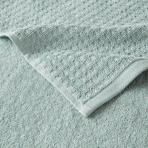 English Elm Cotton Waffle Jacquard Antimicrobial Towel Set 6-Piece – 600gsm Soft Quick-Dry OEKO-TEX Certified Seafoam 14.17 L x 9.84 W x 6.3 H B03598761