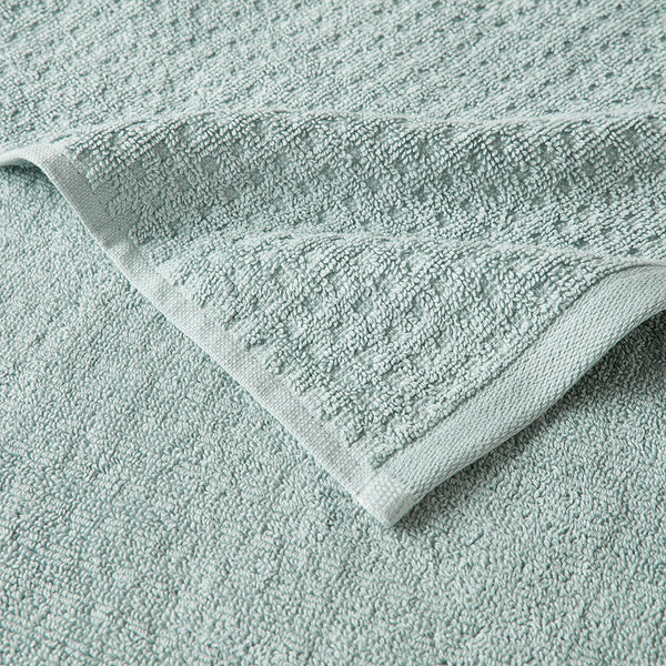 English Elm Cotton Waffle Jacquard Antimicrobial Towel Set 6-Piece – 600gsm Soft Quick-Dry OEKO-TEX Certified Seafoam 14.17 L x 9.84 W x 6.3 H B03598761