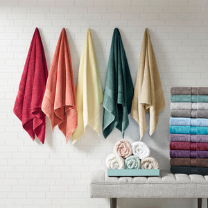 English Elm 100% Cotton 8PC Antimicrobial Towel Set — Madison Park Signature 800GSM Luxury, Ultra Absorbent, OEKO-TEX Cream 14.17 L x 10.63 W x 8.27 H B03599310