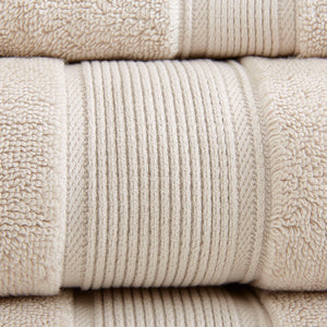 English Elm 100% Cotton 8PC Antimicrobial Towel Set — Madison Park Signature 800GSM Luxury, Ultra Absorbent, OEKO-TEX Natural 14.17 L x 10.63 W x 8.27 H B03599311