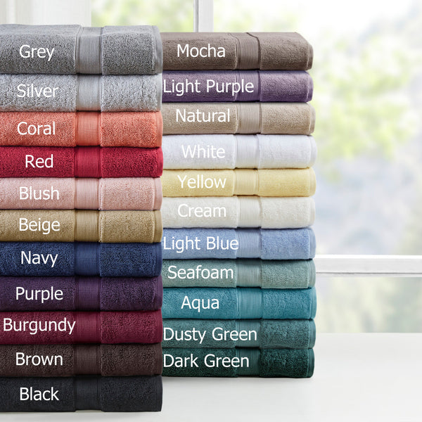 English Elm 100% Cotton 8PC Antimicrobial Towel Set — Madison Park Signature 800GSM Luxury, Ultra Absorbent, OEKO-TEX Brown 14.17 L x 10.63 W x 8.27 H B03599317