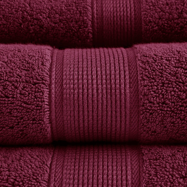 English Elm 100% Madison Park Signature 800GSM Cotton 8PC Antimicrobial Towel Set – Plush, OEKO‑TEX, Odor‑Resistant B03599357
