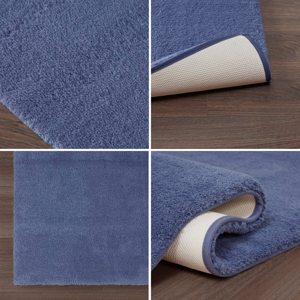English Elm Bath Rug High Pile Tufted Polyester Mat with Quick Dry Non-skid Backing Oeko-tex B03599307