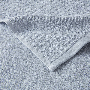 English Elm Cotton Waffle Jacquard Antimicrobial Towel Set 6-Piece – 600gsm Soft Quick-Dry OEKO-TEX Certified Blue 14.17 L x 9.84 W x 6.3 H B03598762
