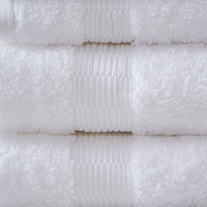 English Elm 100% Egyptian Cotton 6 Piece Towel Set – Luxor 650gsm Plush, OEKO-TEX Made in Green, Ultra-Soft Spa Quality White 13.25 L x 10.5 W x 7.25 H B03599335