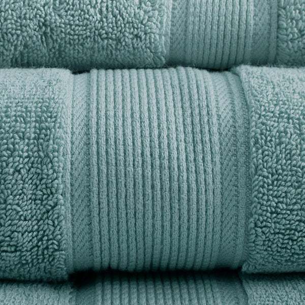 English Elm 100% Cotton 8PC Antimicrobial Towel Set — Madison Park Signature 800GSM Luxury, Ultra Absorbent, OEKO-TEX Dusty Green 14.17 L x 10.63 W x 8.27 H B03599315