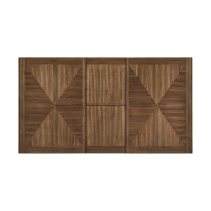 English Elm Modern Brunson White and Oak Dining Table with Self-Storing Butterfly Leaf Rustic Farmhouse Charm B011S00329