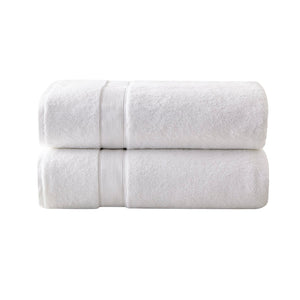 English Elm 100% Cotton 800GSM Madison Park Signature 2PC Bath Sheet Set – Plush, Absorbent, Antimicrobial SILVADUR™ Protection White 17.72 L x 12.2 W x 5.12 H B03599341