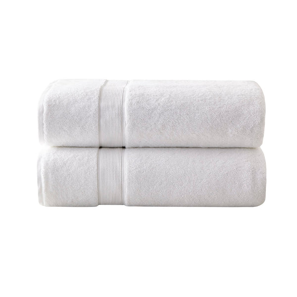 English Elm 100% Cotton 800GSM Madison Park Signature 2PC Bath Sheet Set – Plush, Absorbent, Antimicrobial SILVADUR™ Protection White 17.72 L x 12.2 W x 5.12 H B03599341